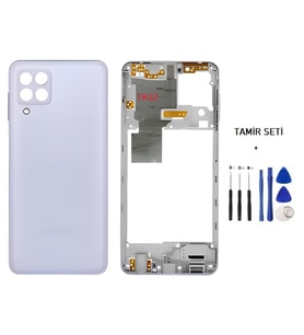 Samsung Galaxy A22 - SM-A225F 4G FULL Kasa Arka Kapak Takım MOR - TAMİR SETİ