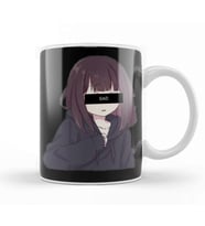 Sad Anime Girl Kupa Bardak Porselen