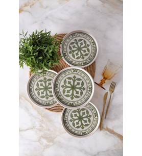 Keramika Timeless Green Stackable Pasta Tabağı 21 Cm 4 Adet 21974