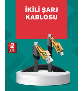 Akıllı Telefon Tablet Laptop Uyumlu 65W Güçlü Veri Kablosu
