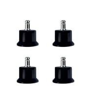 Bekleme Bingo Ayak Geçmeli Pimli - 50MM - Siyah 11MM HKS282 - 4 Adet
