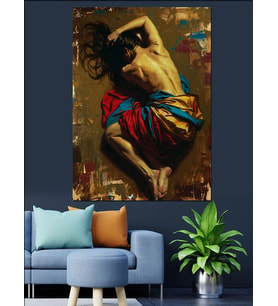 Uyuyan Kadın Sanatsal Tablo Dekoratif Kanvas - Mdf Ahşap Tablo