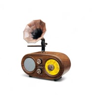 Gramafon Nostaljik Eskitme Radyo,Bluetooth özellikli Nostalji Gramafon Radyo (Sahra Beji)