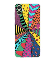 PrintiFy Samsung Galaxy A05 ile Uyumlu Retro Color 4  Kamera Korumalı Şeffaf  Kılıf