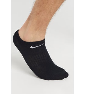 Nike Dri Fit Everyday Cotton Lightweight No Show 3 Pck Unisex Bileksiz Çorap 3 Çift Siyah