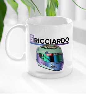 BK Gift F1 Ricciardo Tasarımlı Beyaz Kupa Bardak-1