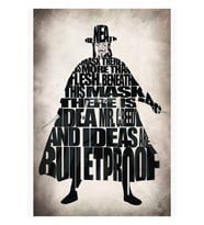 V For Vendetta Tablo Ahşap Poster Dekoratif