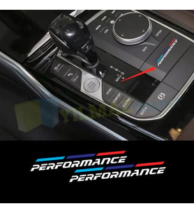 Bmw M Performance Ayna Torpido Direksiyon Oto Sticker Etiket 2 Adet 5,5 x 0,65 Cm Ölçü