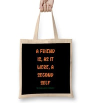 Friendship Quotes Gift Marcus Tullius Cicero Bez Çanta Uzun Saplı
