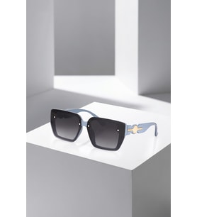 Polo Air UV400 Korumalı Mavi Renk Gold Detaylı Kare Çerçeveli Kadın Güneş Gözlüğü PLG-2130C7