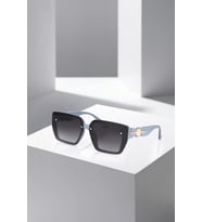 Polo Air UV400 Korumalı Mavi Renk Gold Detaylı Kare Çerçeveli Kadın Güneş Gözlüğü PLG-2130C7