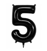 5 Rakam Folyo Balon Siyah Rengi (76 cm)