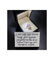 Lotus Çiçeği Yüzük & Işıklı Yüzük Kutusu - 925 Ayar Gümüş Yüzük