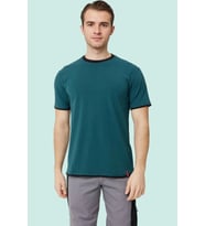 Erkek Khaki O Yaka Tshirt 92 Pamuk Morina shirt Nefes Alabilir Rahat Kesim