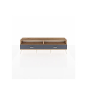 Arges TV Ünitesi 2 Raflı 2 Çekmeceli  176x30x51 Çam-Çam/Antrasit
