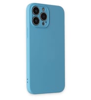ERTAN iPhone 13 Pro Max Kılıf Nano içi Kadife Silikon - Mavi