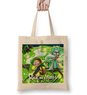 Rick And Morty 010 Bez Çanta Uzun Saplı