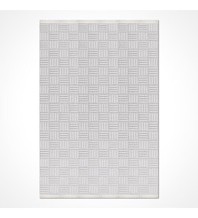 Makine Kaymaz Yıkanabilir Beyaz Geometrik Triko Salon Halısı Mutfak Halısı Koridor Halısı Yolluk 68979061