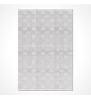 Makine Kaymaz Yıkanabilir Beyaz Geometrik Triko Salon Halısı Mutfak Halısı Koridor Halısı Yolluk 68979061
