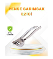 Mey İthalat® Metal Sarımsak Ezici Ergonomik Tutma ve Güçlü Presleme