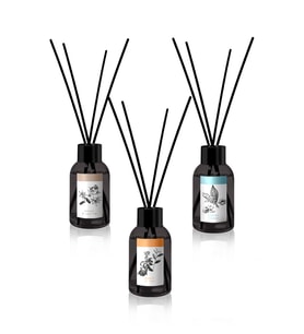 Bambu Çubuklu Oda Kokusu Amber ve Vanilya Ferahlığı ile Peach Tea ,Cotton Flower x3 100 ml