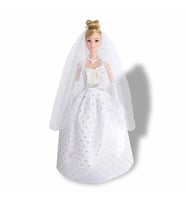 3381 SUN-RST-SIS-Gelinlikli Manken Bebek Alisha 29 cm - Sunman