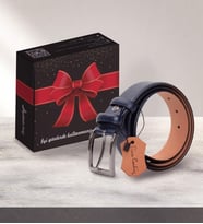 Pierre Cardin PC401 Erkek 4 cm Hakiki Deri Kemer Lacivert