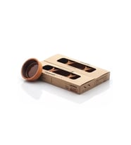 Via VIA0248 Sırlı Topak Kase 12x4cm 6 Lı (KAHVE)
