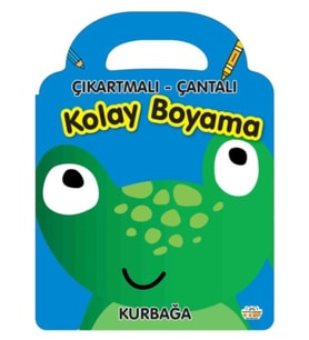 Kurbağa - Çıkartmalı-Çantalı Kolay Boyama