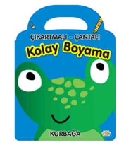 Kurbağa - Çıkartmalı-Çantalı Kolay Boyama