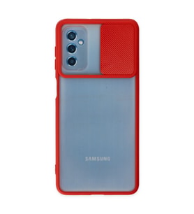 M52 5G Palm Buzlu Kamera Sürgülü - Kırmızı