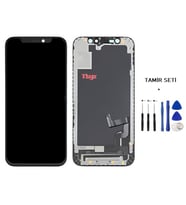 Tkgz - iPhone 12 MİNİ Uyumlu Lcd Ekran Dokunmatik Servis (GX MARKA) + TAMİR SETİ