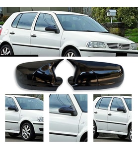 Vw Polo Mk3 Sağ Ayna Küçük Model Batman Yarasa Ayna Kapağı Piona Black ABS 1999 2000 2001