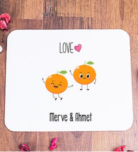 Kişiye Özel Sevimli Mandalinalar Mouse Pad
