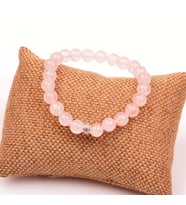 Pembe Kuvars Taşı Bileklik (8 mm)