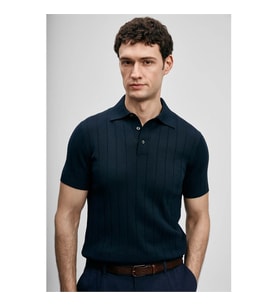 Lufian Bold Lacivert Erkek T-Shirt 111090137