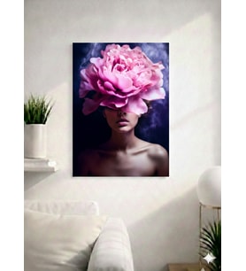 FLORAL WOMAN26  TASARIM MDF TABLO (27X18)