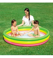 Bestway 3 Boğum Renkli, Şişme Zemin Çocuk Havuzu, (152x30 cm) Bestway 51103