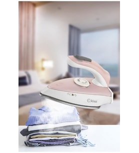 Kiwi KSI-6316 Çelik Tabanlı Seyahat Ütüsü 1000 w Pembe