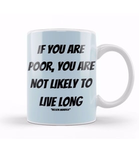 Nelson Mandela Quotes Art Gift   Vintage Retro Style Kupa Bardak Porselen