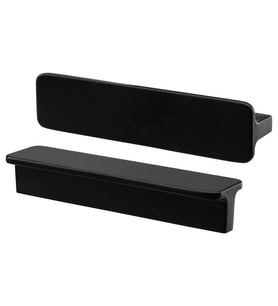 Kulp, antrasit, 100 mm, 2 adet