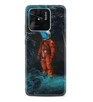 Xiaomi Poco X3 Pro M4 Pro X4 Pro C40 10C Kılıf Desenli Silikon Astronot Smoke 1769