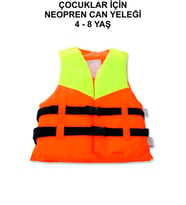 S Beden 4-8 Turuncu Yaş Çocuk Can Yeleği Neopren Sünger Yüzme Yeleği Çocuklar İçin Yüzdürme Yeleği