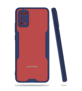Samsung Galaxy A02s Kılıf Platin Silikon - Lacivert