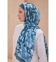 Belli Fresh Tela Şal 4 - 04 Yeşil Karışık Desen 49709