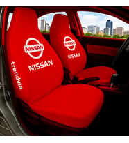 Nissan Uyumlu Penye Araç Koltuk Kılıfı - Ön ve Arka Oto Kılıf Takımı (Kırmızı)