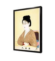Japon Kadın Çerçeveli Mdf Tablo