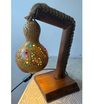 SUKABAĞI MASA LAMBASI (Ahşap)