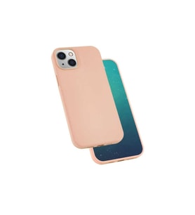 Apple iPhone 13 Uyumlu Kılıf Zore Silk Silikon (Pembe)
