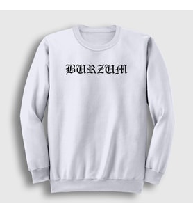 Presmono Unisex Beyaz Burzum Sweatshirt 23642tt (Beyaz)
